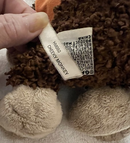 Webkinz Cheeky Monkey 7” Plush Brown Tan Stuffed Animal NO Code Bonus Shirt READ