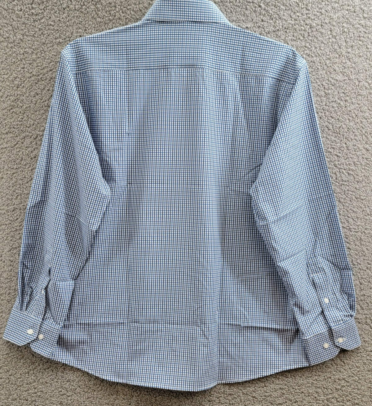 Tayion Collection Slim-Fit Check Dress Shirt Men's XL 17-17.5 32-33 Blue Multi - Picture 13 of 17