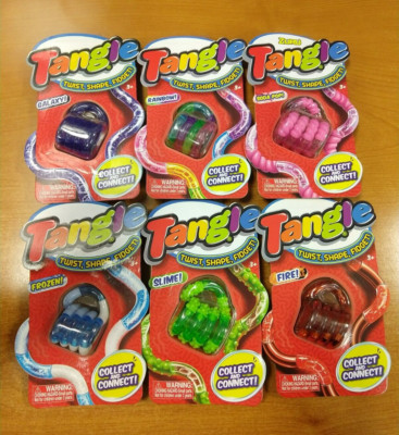 6 Pack: Tangle Crush Series Fire/Frozen/Rainbow/Soda Pop/Galaxy/Slime - E8F