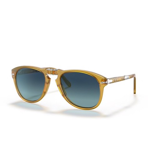 Pre-owned Persol 714 Steve Mcqueen 714sm Folding Polarized Sunglasses C. 204/s3 In Yellow