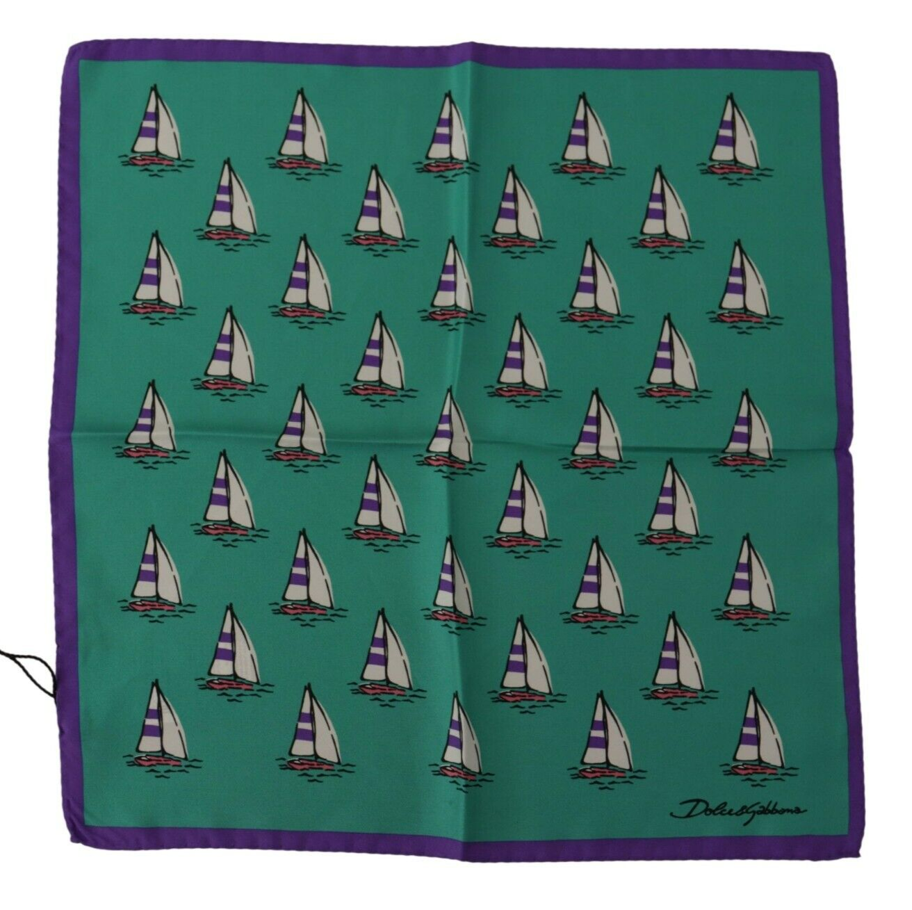 

DOLCE - GABBANA Шарф Квадратный платок с разноцветным принтом логотипа DG 30см X 30см, Multicolor