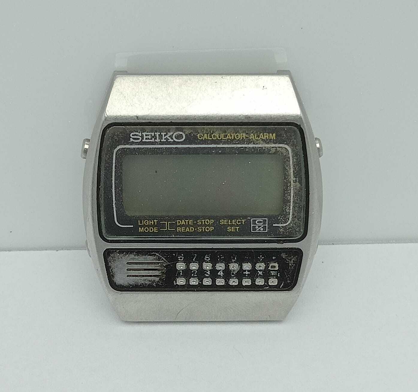 Seiko C359-5000 Calculator Alarm Vintage Men's Watch For