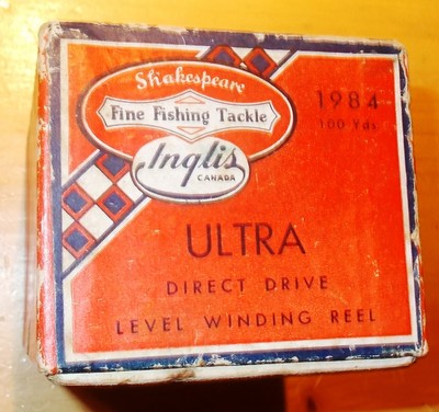 VINTAGE  SHAKESPEARE  ULTRA DIRECT DRIVE  LEVEL WINDING  REEL  M/T BOX + EXTRAS