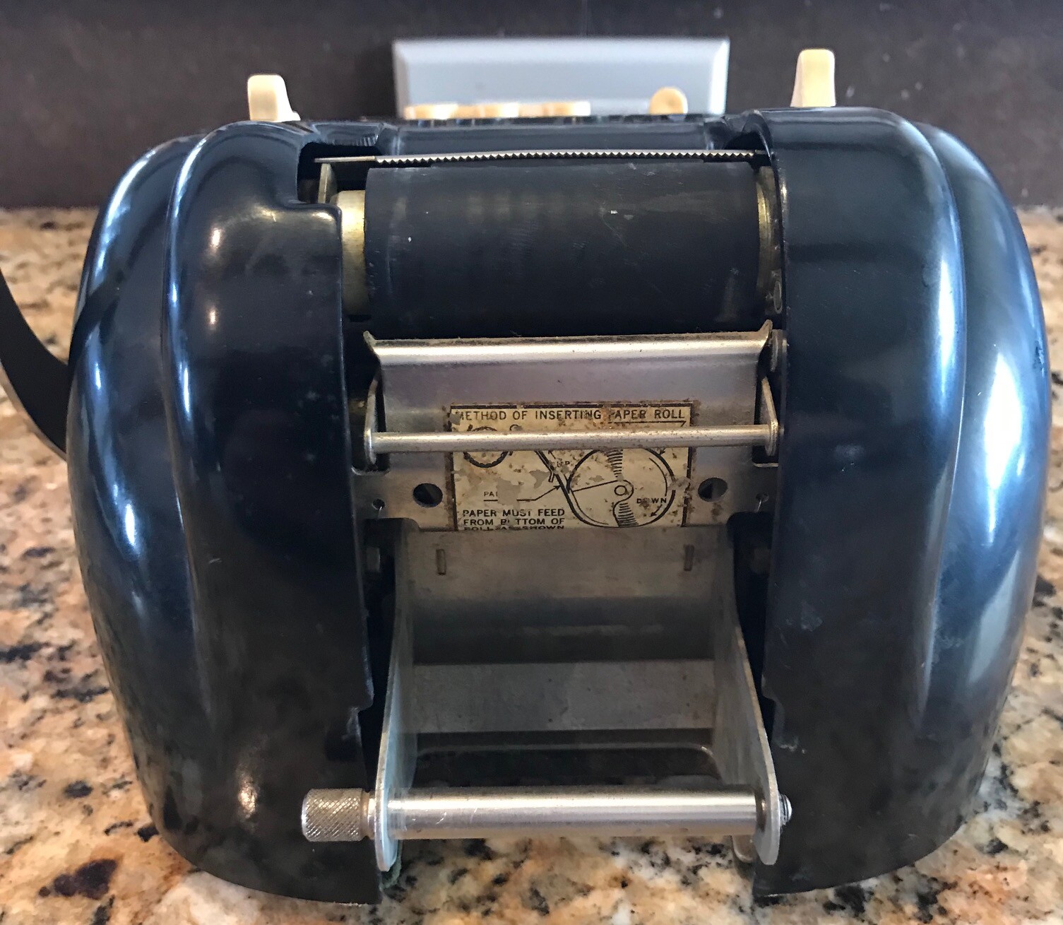 Vintage Victor Champion Black Hand Crank Adding Machine