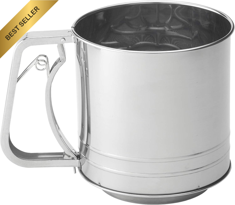 Hand Squeeze Flour Sifter Semi Automatic Flour Sifter, Handheld Flour Sieve, Hou