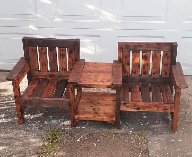 Outdoor Timber Jack and Jill Seat for Children Other Furniture