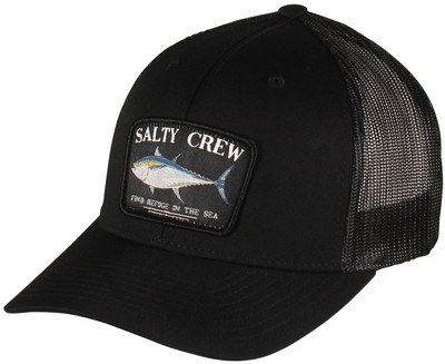 Большая синяя ретро-шляпа дальнобойщика Salty Crew - Черная - Новинка