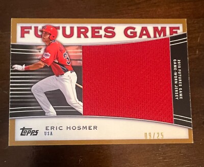 2010 Topps Minor League FUTURES GAME WORN JERSEY GOLD Eric Hosmer Royals SSP /25