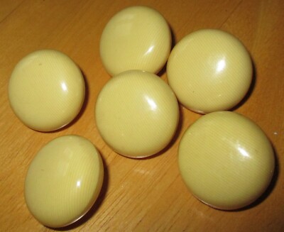 3 Medium antique vintage sewing buttons neat ones i Art Deco era shell set in celluloid