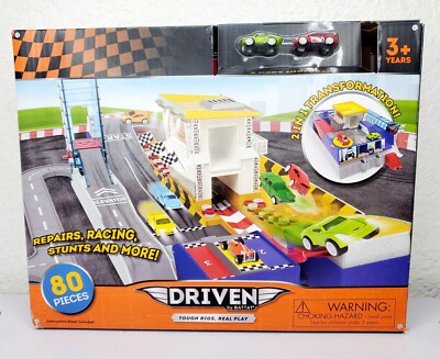 Driven by Battat Mini 2 in 1 Race Track 80 Pieces New