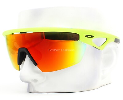 Oakley Sphaera Sunglasses OO9403 Matte Neon Yellow Prizm Ruby w/case 