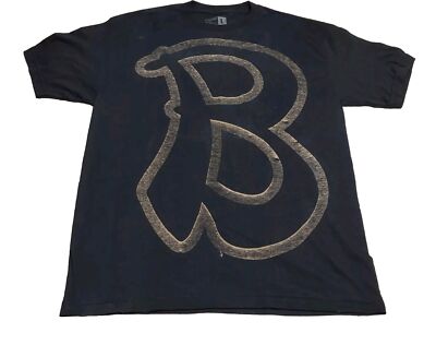 Vintage Rare Baker Skateboards Bryan Herman B  Lg Black T-Shirt Graphic PrintY2K