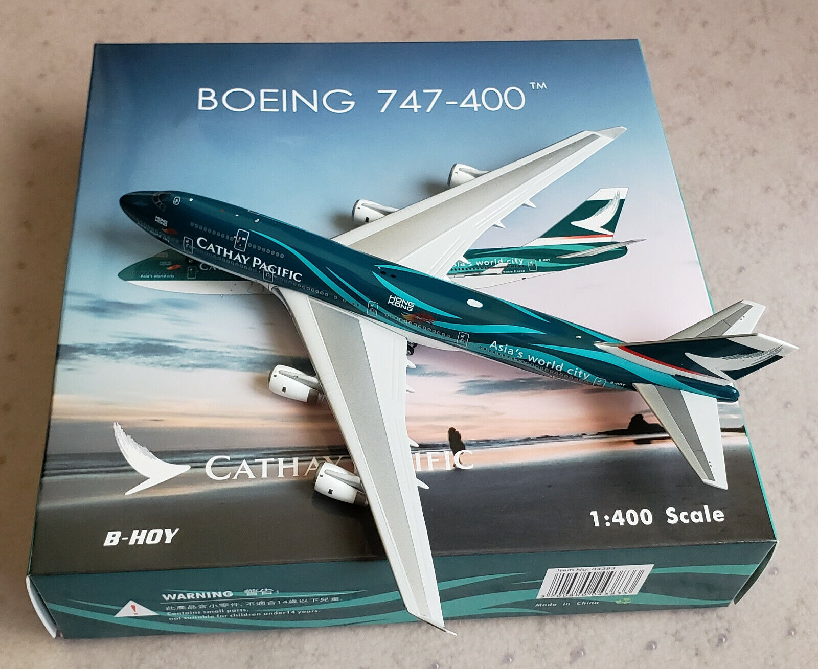 Phoenix 747-400 Cathay Pacific B-HOY Asia's World City in 1 Phoenix 747-400 Cathay Pacific B-HOY Asia's World City in 1