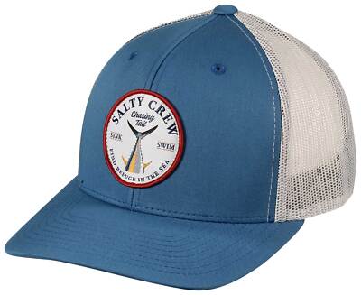 

Кепка Salty Crew Bottom Dweller Retro Trucker — шифер/серебристый — новинка, Синий