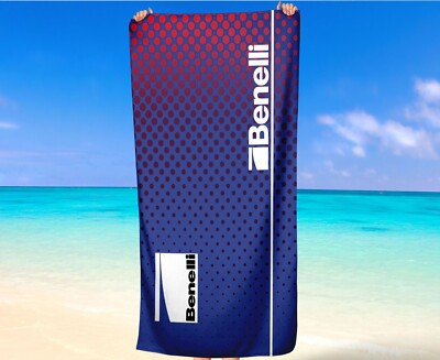 Benelli Shotgun Blue Beach Towel Bath Pool Gift
