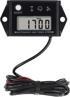 Runleader Digital Hour Meter Tachometer for Small Engine, Maintenance... 