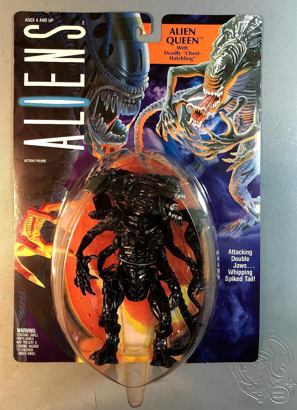 1992 KENNER ALIENS - ALIEN QUEEN with DEADLY CHEST-HATCHLING