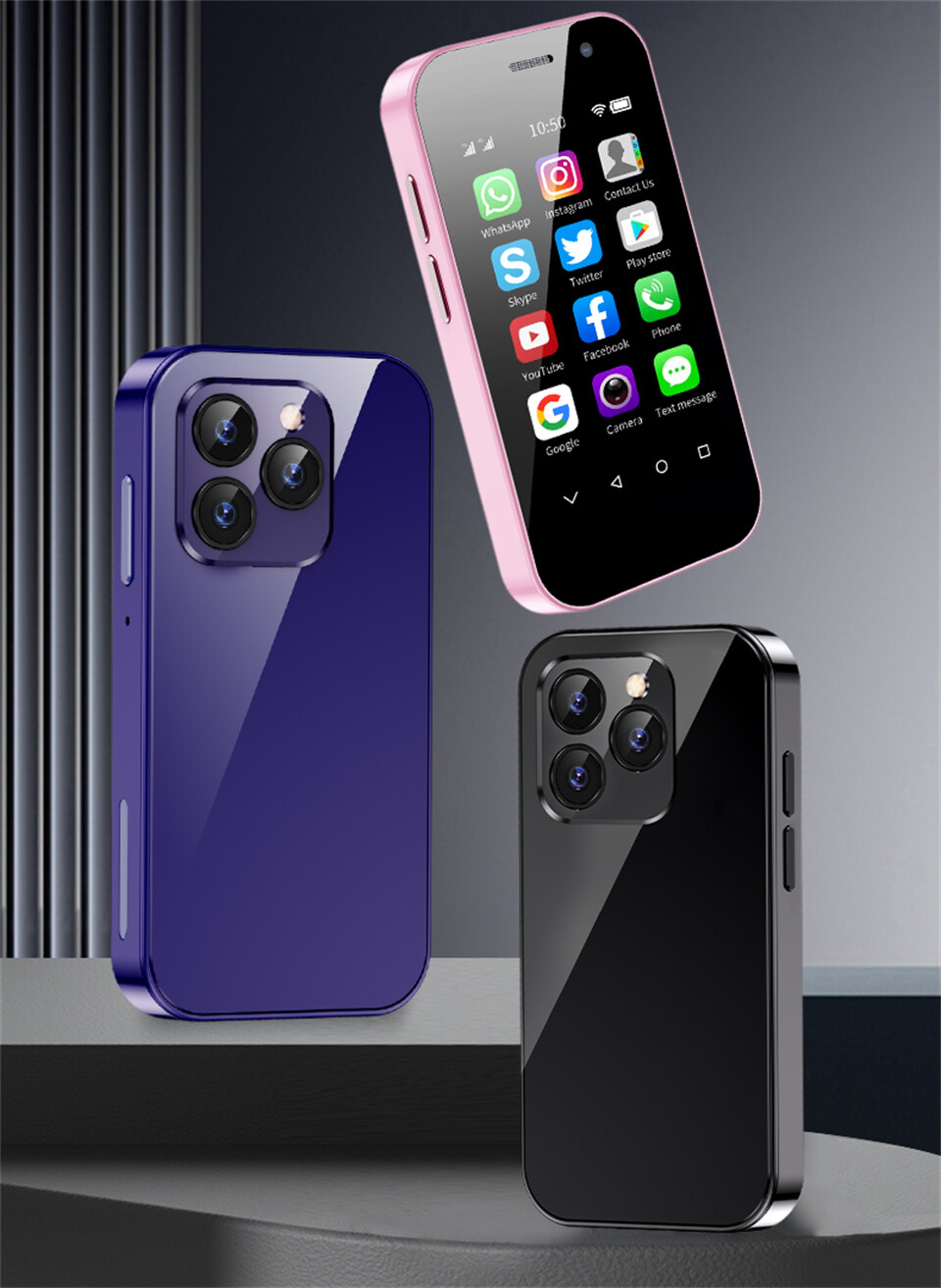 ミニスマホ　SOYES XS 14 Pro 本体 ピンク Amazon.com: 4G Mini Smartphone XS14 Pro 3.0