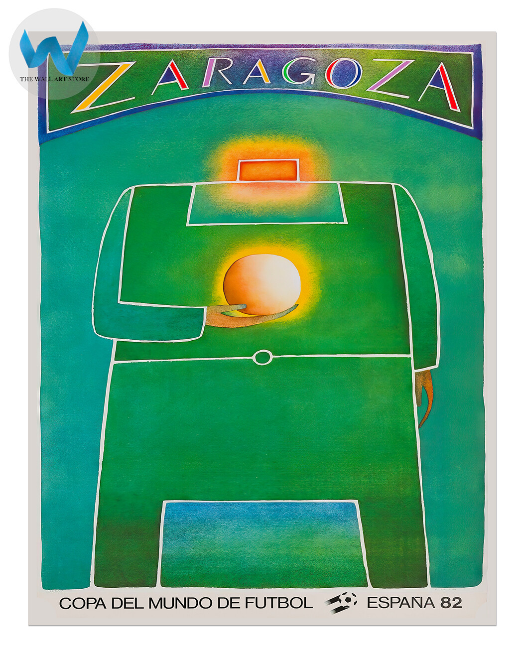 1982 サッカーW杯　スペイン大会 記念アートポスター　A2版 1982 サッカーW杯 スペイン大会 記念アートポスター A2版 Amazon