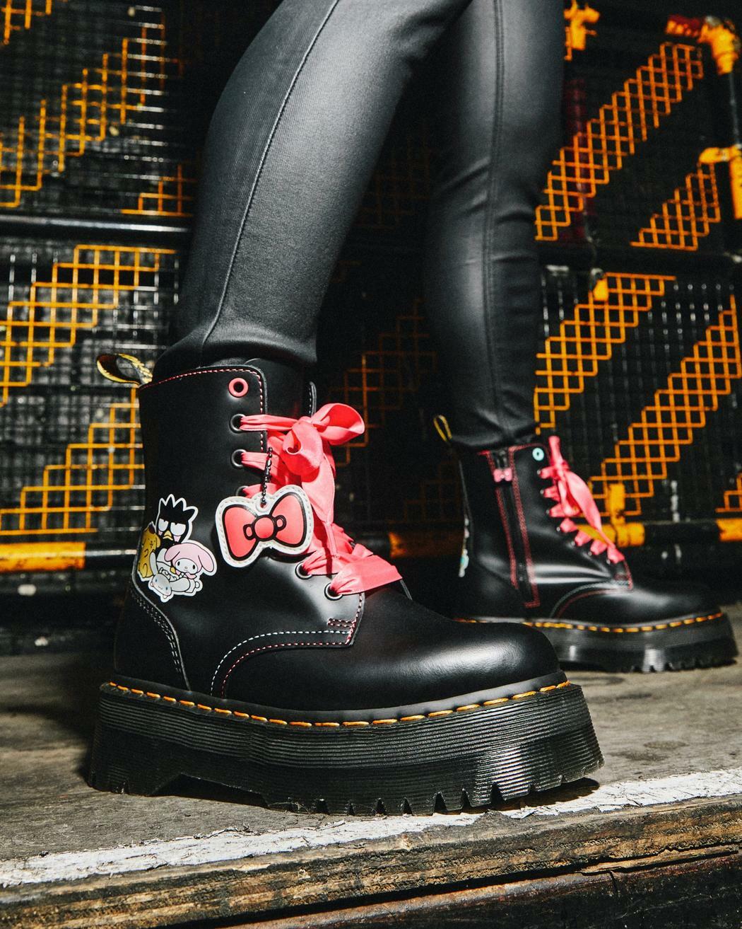 Dr. Martens X Jadon Hello Kitty & Friends Leather Platform Dr. Martens X Jadon Hello Kitty & Friends Leather Platform