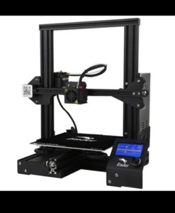 Creality Ender 3 3d printer assembled with glass bed ...