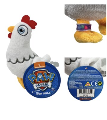 Paw Patrol Nickelodeon Chickaletta Plush Chicken Spin Master 2015 Viacom Toy NWT