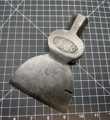 1950 s Etched / Embossed Logo Pexto Carpenters Hatchet Axe w/ Nail Pull & Hammer