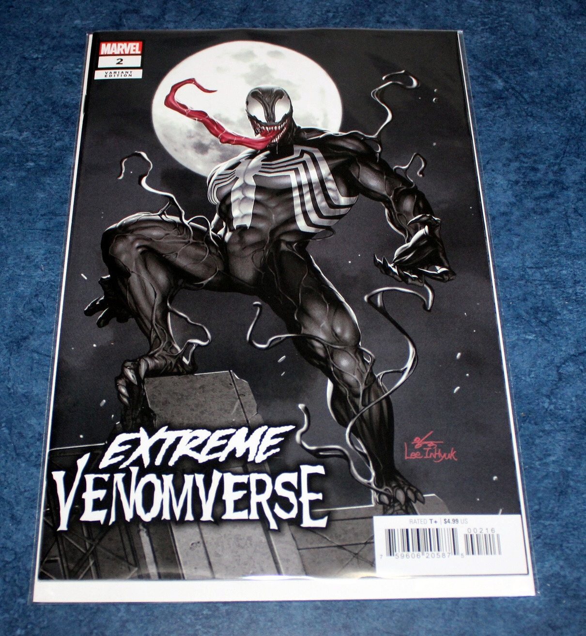 ヴェノム VENOM クリアバージョン 希少 MARVEL EXTREME VENOMVERSE #2 1:25 Inhyuk Lee variant 1st print