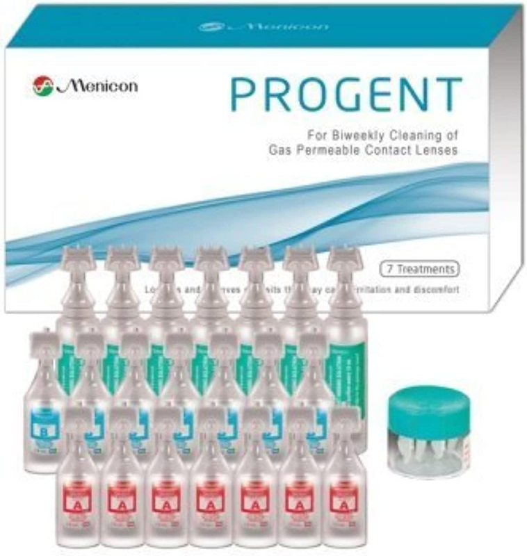 Menicon Progent Biweekly Contact Lens Cleaner - Removes Protein Deposits