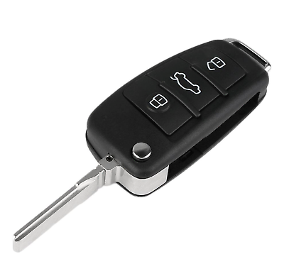 Ersatz Klappschlüssel Autoschlüssel f. AUDI A1 A3 A4 A6 A8 TT Q7 3Tasten AKS17 