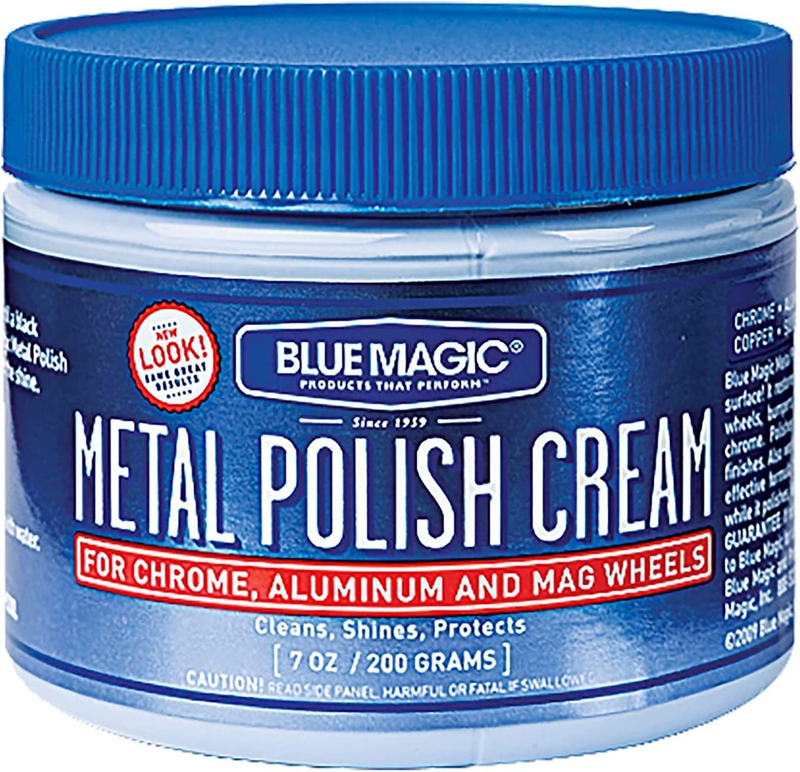 Blue Magic 400 Metal Polish Cream Copper Cleaner Chrome Brass Alloy Car Wheels