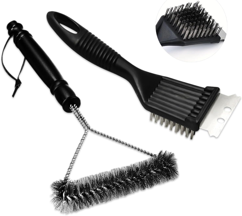 BBQ Cleaning Kit, 2 Pcs BBQ Cleaner Cleaning Brush