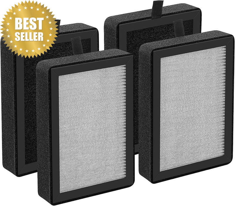 4 Pack LV-H128 Replacement Filter Compatible with LEVOIT LV-H128 / PUURVSAS (HM6