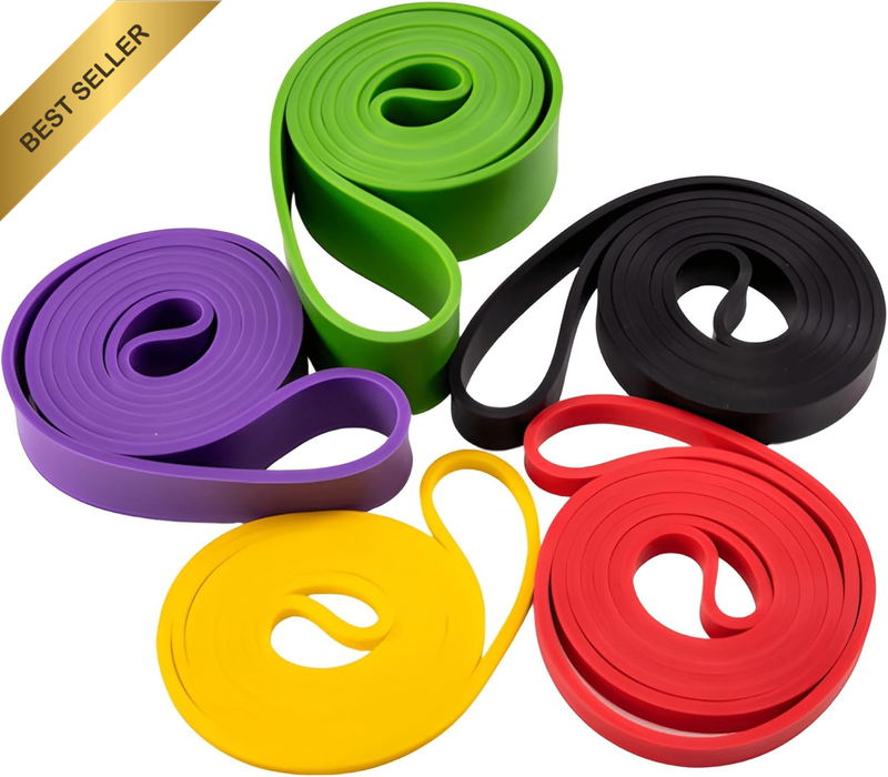 Power Bands, Resistance Loop Set, Natural Latex Fitness Bands for Workout, Yoga,