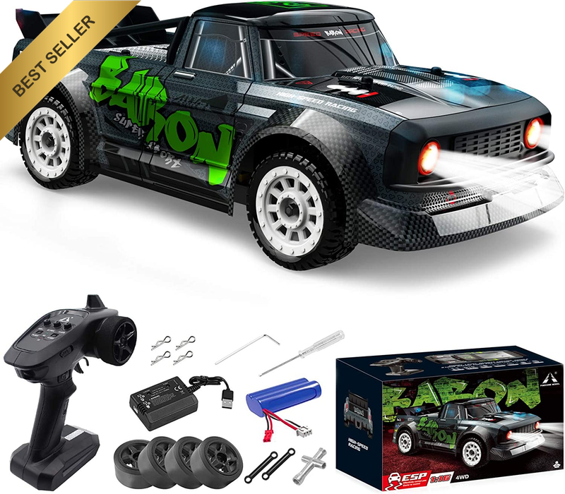 RC High Speed Car 1/16 4WD Drifting 20MPH Off-Road Buggy Lights