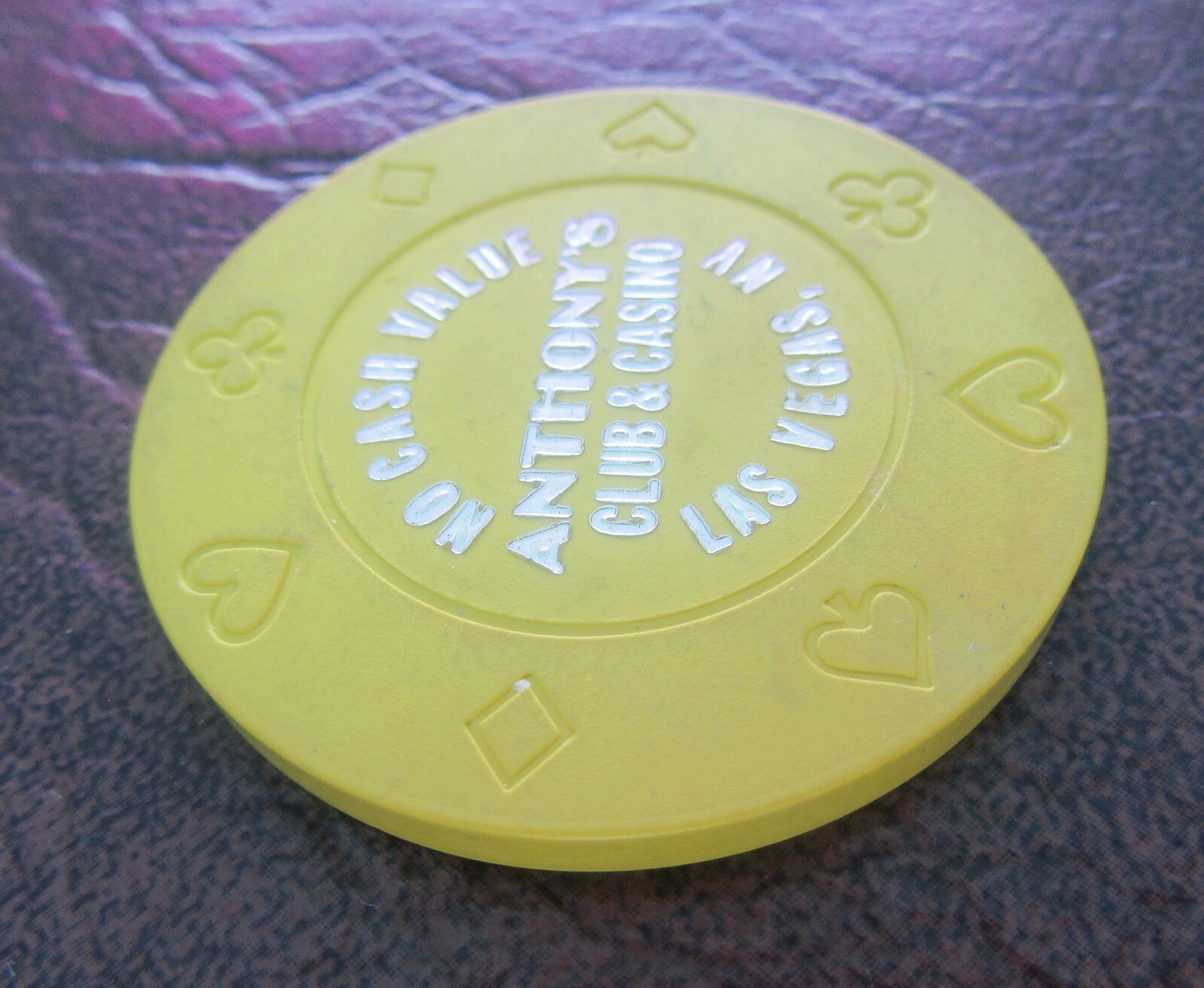 Casino Chip Anthony's Club & Casino, Las Vegas, NV (no cash value)