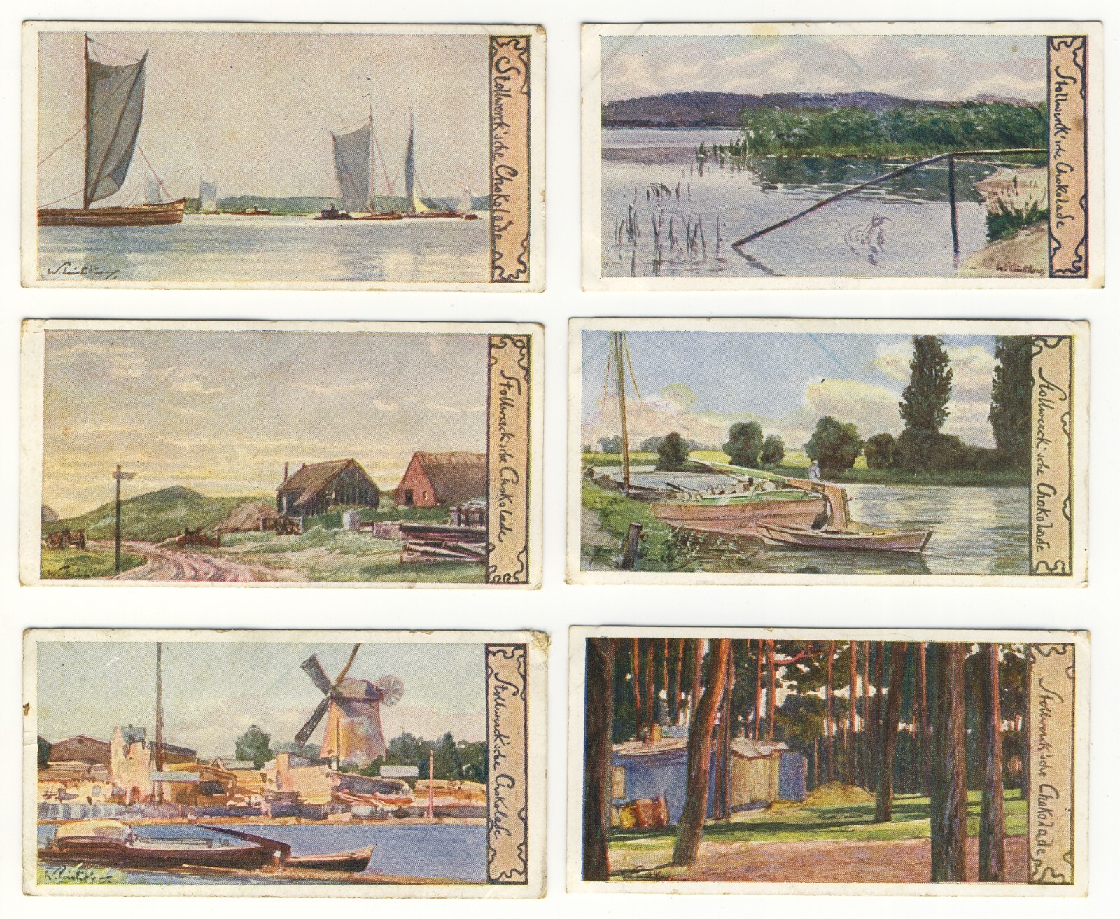 Stollwerck 1902 Group 202 Landscapes, art by W. Lestikow G
