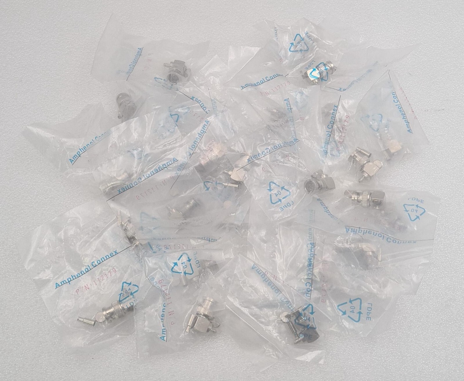 のん LOT 28 PCS] NEW SEALED- Amphenol Connex 112179 RF Connector