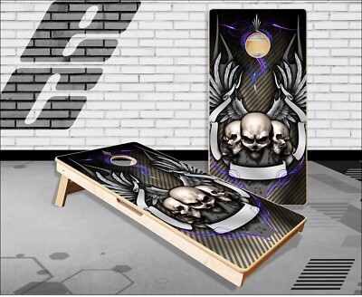 5 Skulls and Dust Cornhole Boards Bean Bag Toss Game