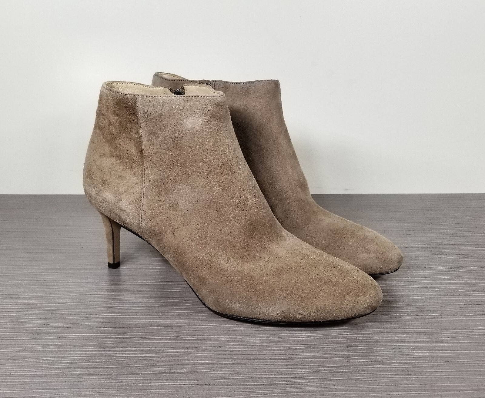 Via Spiga Stiletto Heeled Booties, Tan Suede, Womens Size 9 M / 39