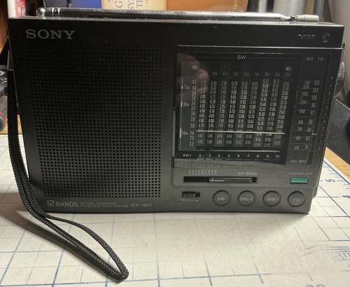Sony Icf-7601 Fm/Am/Sw 12Bands Shortwave Radio Working w Sony Icf-7601 Fm/Am/Sw 12Bands Shortwave Radio Working w