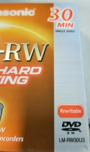 Panasonic LM-RW30U3, DVD-RW 30 MIN 3 Pack, NEW, made in Japan Pro Hard 1.4gb
