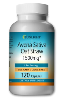 Avena Sativa Extract 1500 mg 120 Capsules Oatstraw Extract Best Quality & Price