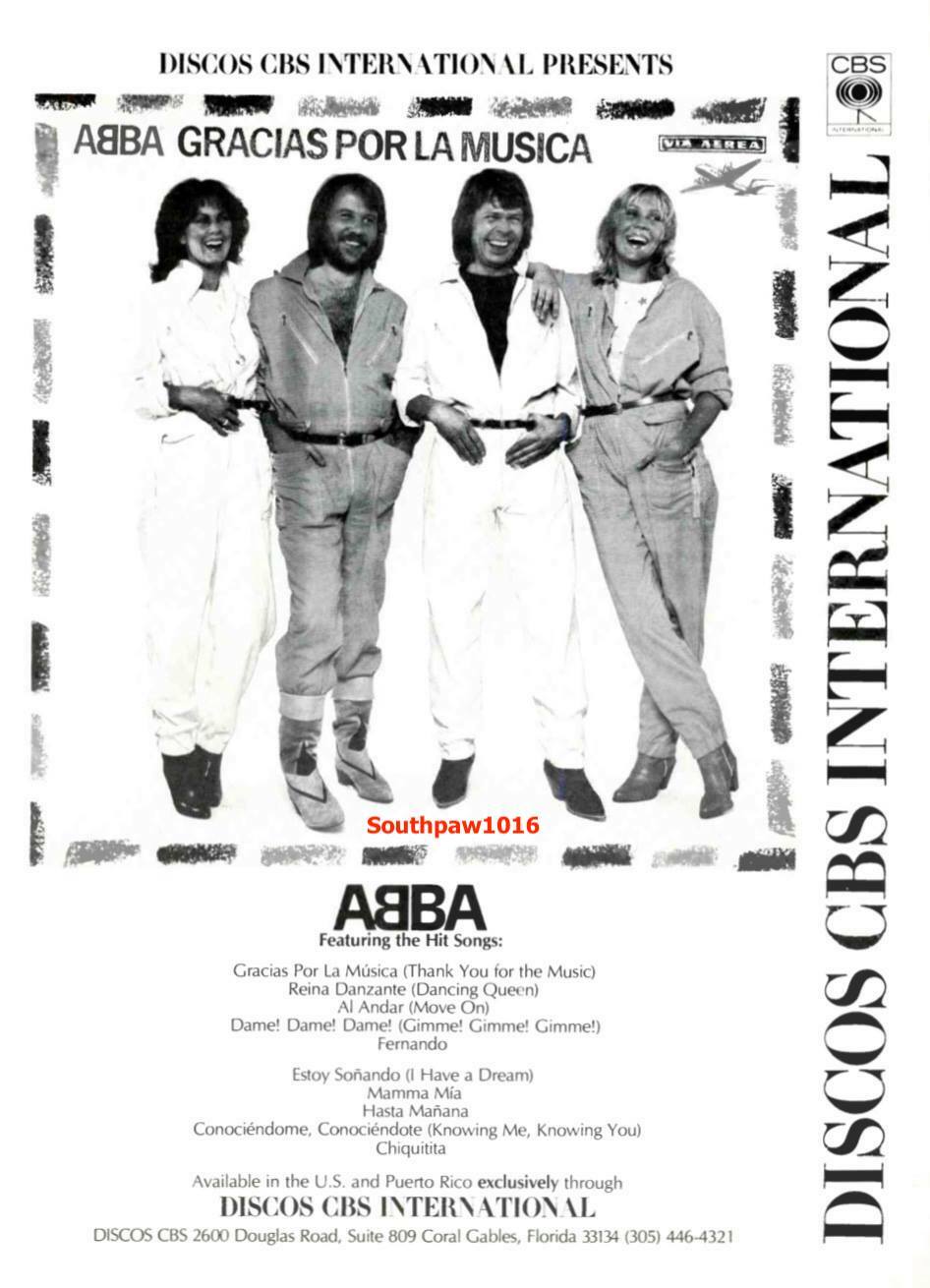 国内盤！ABBA/アバ/ GRACIAS POR LA MUSICA/ 1980 $_57.JPG?set_id=8800005007