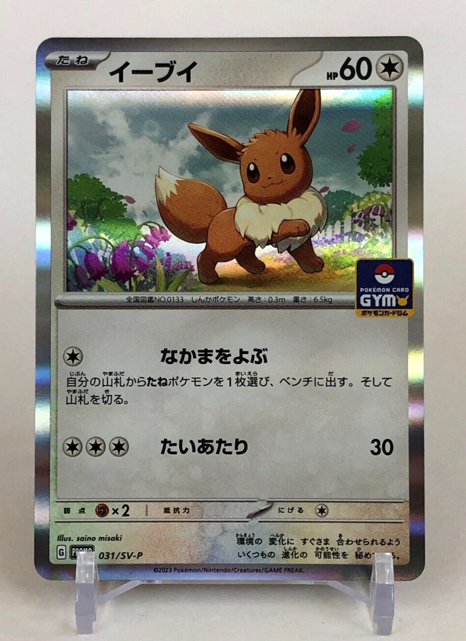 Eevee Pokemon Card 031/SV-P GYM PROMO TCG Nintendo Japanese