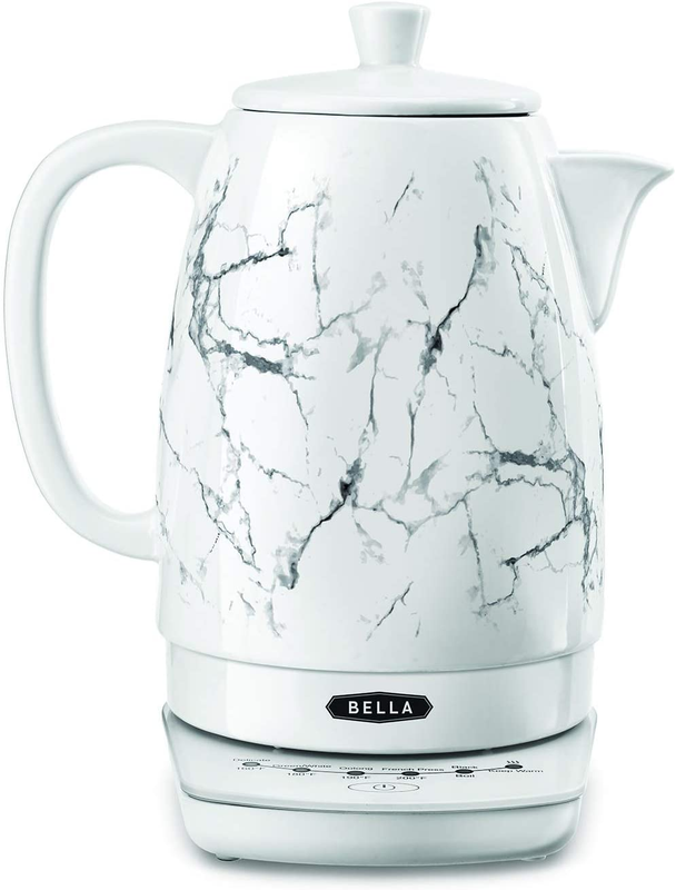 BELLA 1.8 Liter Temperature Control Electric Ceramic Kettle with Digital Touc...