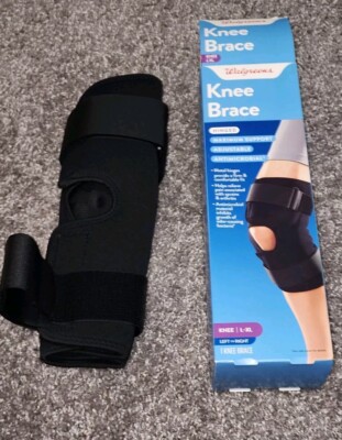 Walgreens Knee Brace Hinged Maximum Support  Adjustable Size L-XL