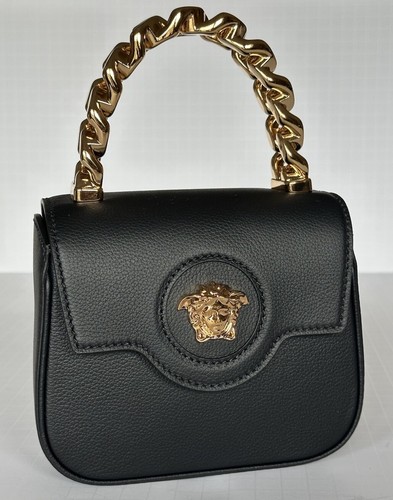 ハンドバッグ Small Top Handle Bag - Versace - Leather - Black Versace Small La Medusa Black Leather Top Handle Bag | eBay