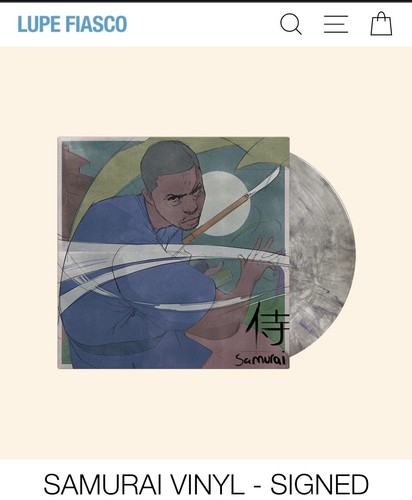 LUPE FIASCO SAMURAI NEW LP SIGNED AUTO CONFIRMED ORDER