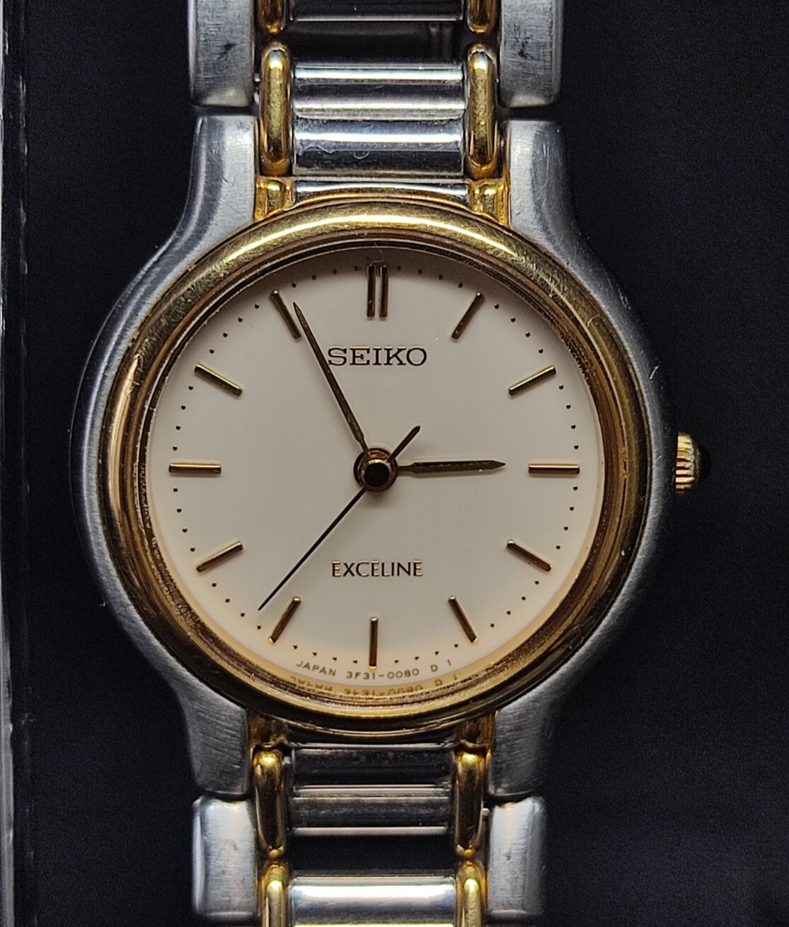 電池交換済み　SEIKO Exceline ST.STEEL+18KT　亀戸 N21081298075-1_e8cece19-8e7d-